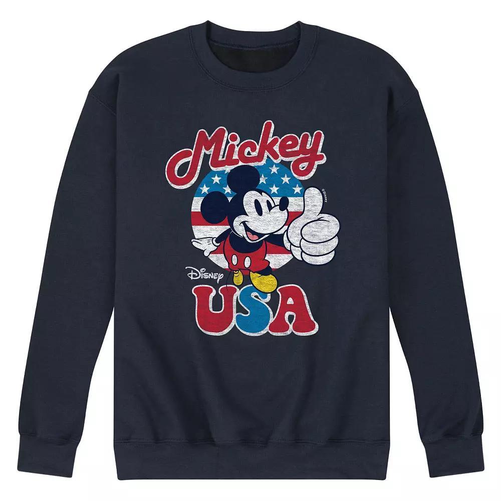 Disneys Mickey Mouse Mens USA Fleece Sweatshirt Product Image