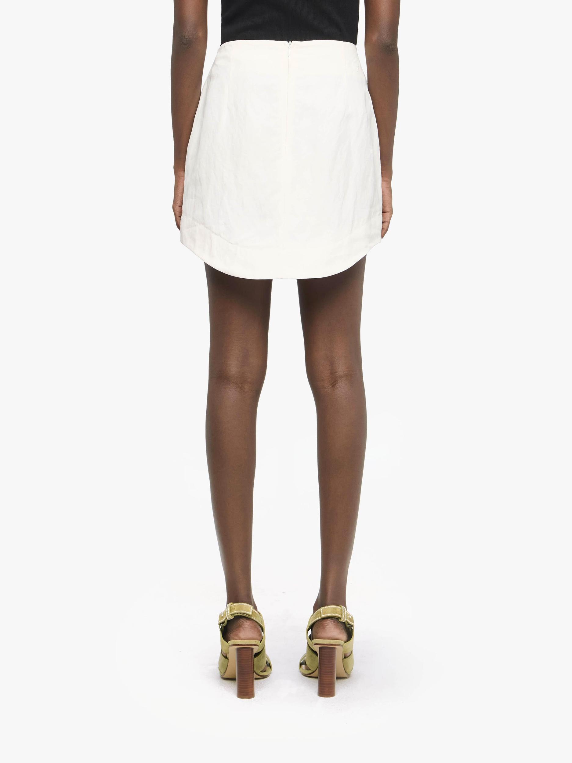 CURVED HEM MINI SKIRT Product Image