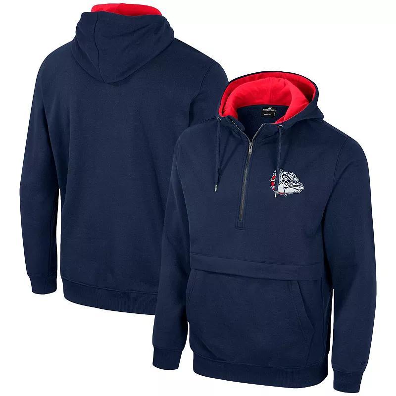 Men's Colosseum Black Louisville Cardinals Half-Zip Hoodie, Size: Medium Product Image