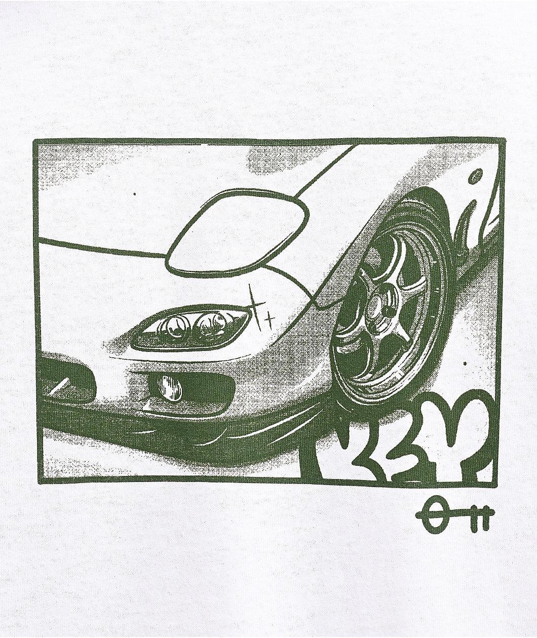 Key Street Halftone White T-Shirt Product Image