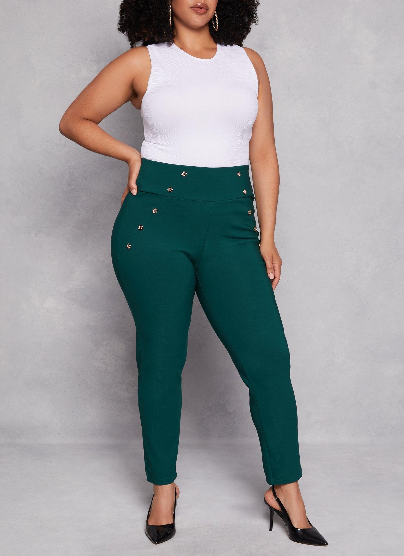 Womens Plus Size Scuba Sailor Pants Product Image