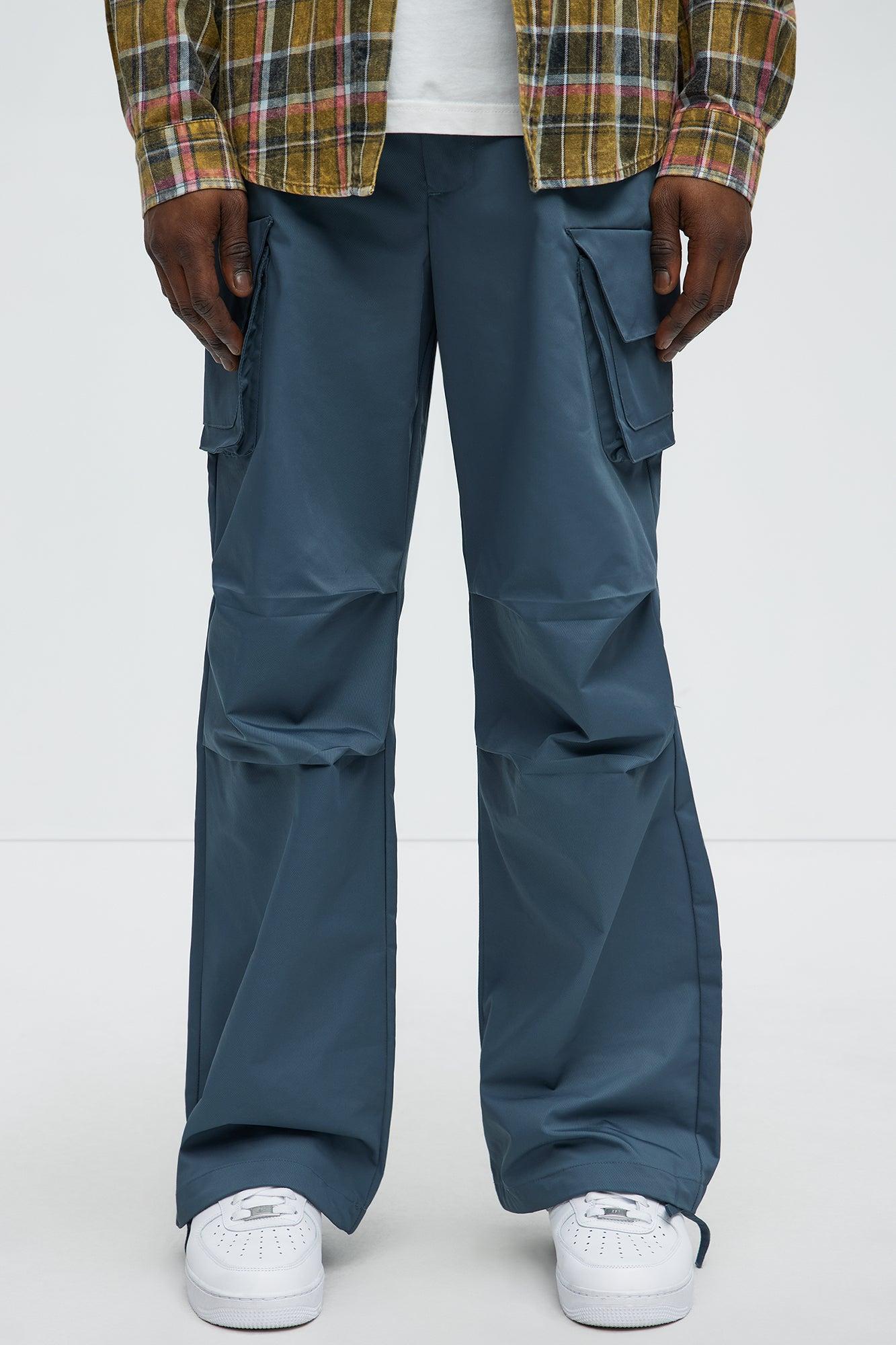 Baggy Belden Cargo Pants - Slate Grey Product Image