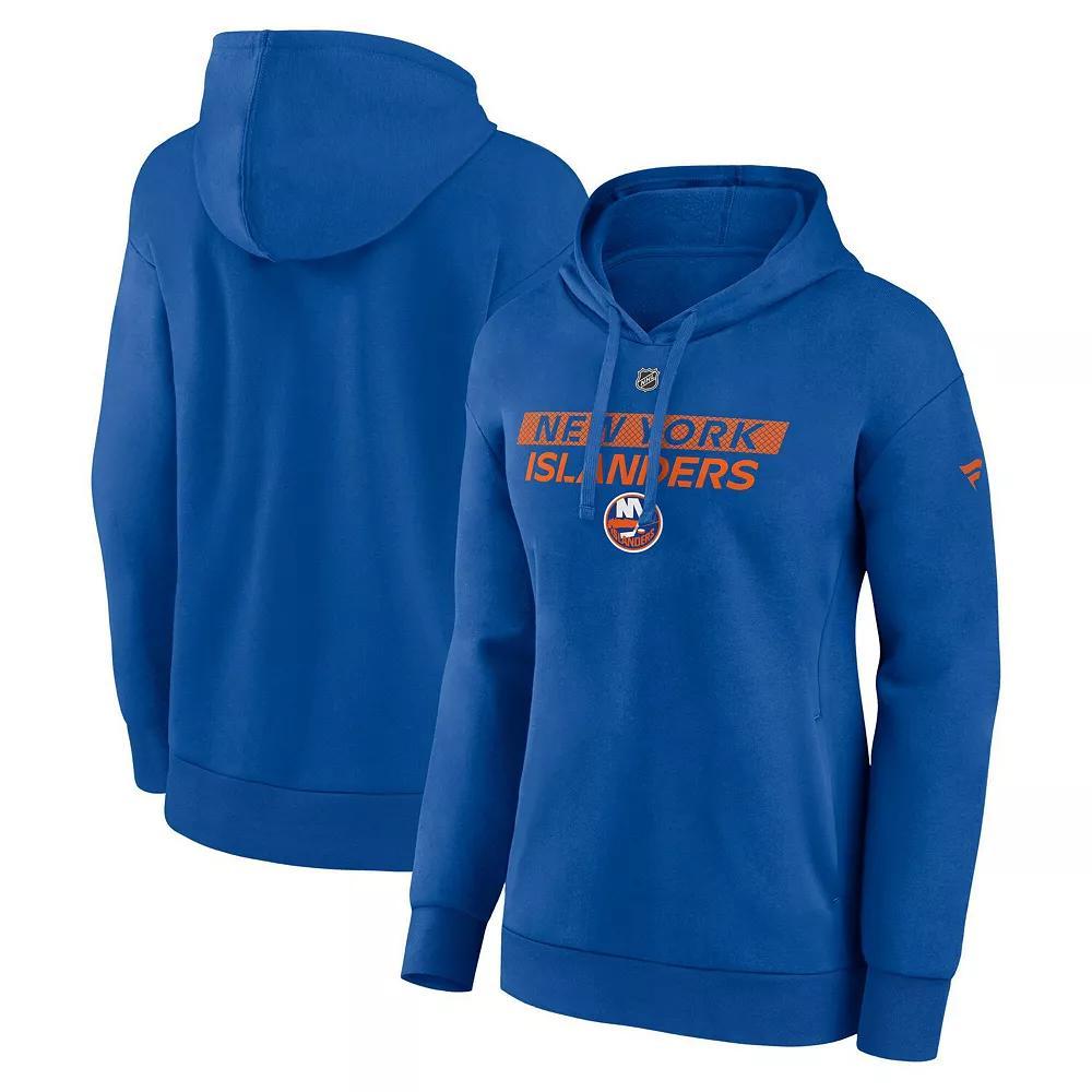 Women's Fanatics  Royal New York Islanders Authentic Pro Core Primary Fleece Pullover Hoodie, Size: XL, Isl Blue Product Image
