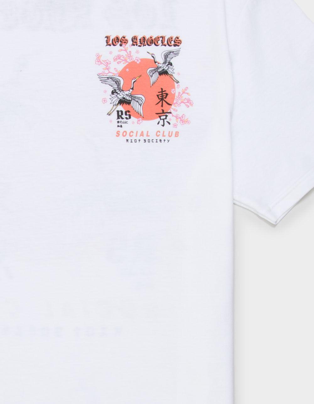 RIOT SOCIETY LA Social Club Mens Tee - WHITE Product Image