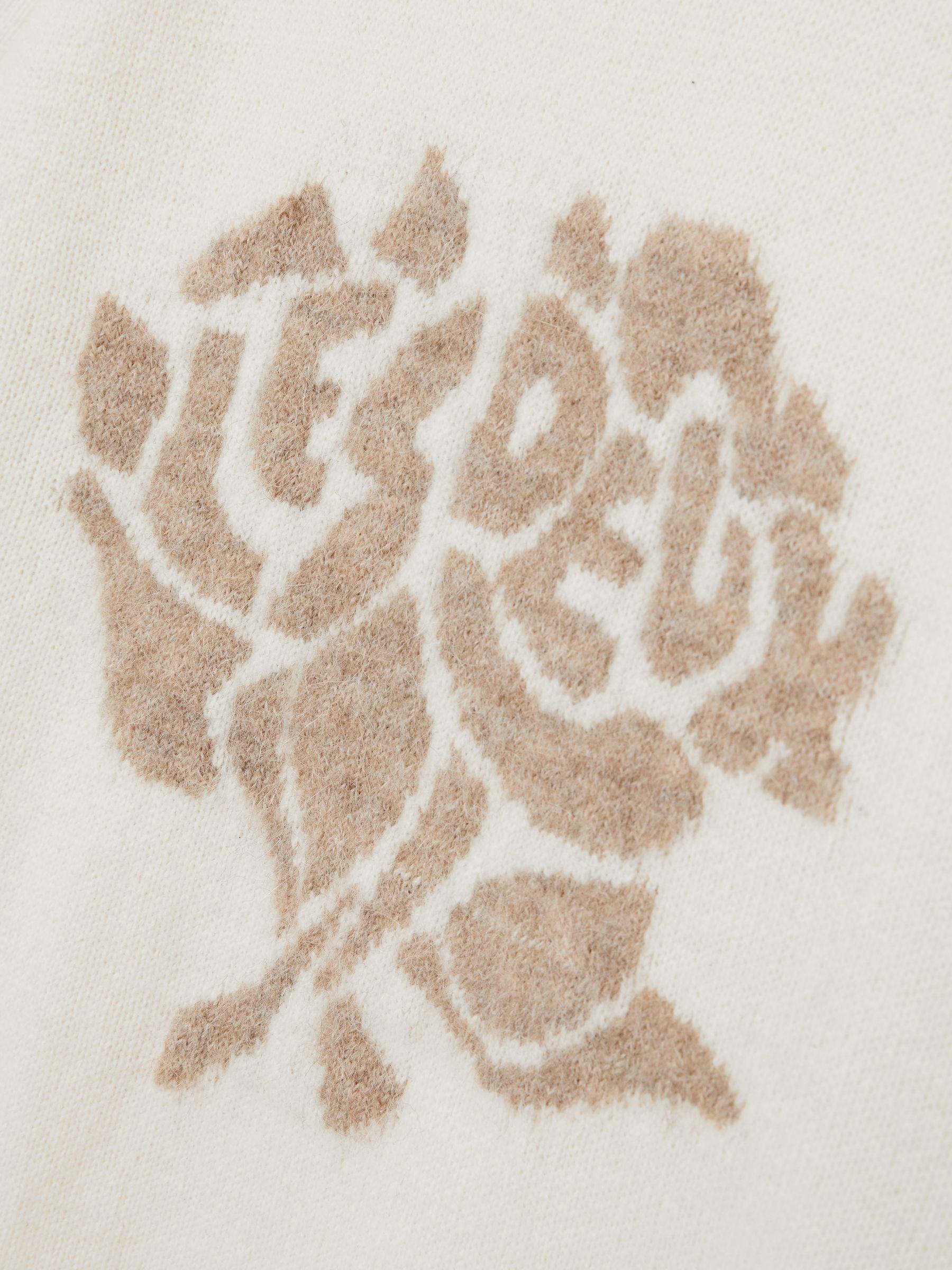 Les Deux Rose-Jacquard Jumper in Sand/Ivory Product Image