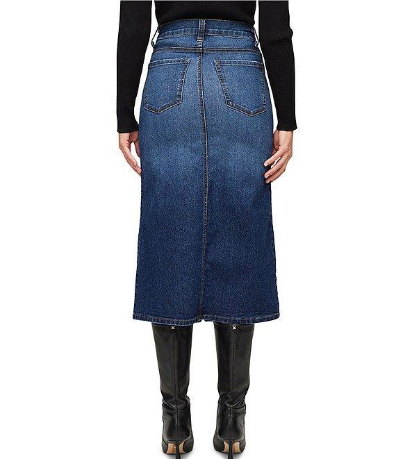Karen Kane Stretch Denim Midi Skirt Product Image
