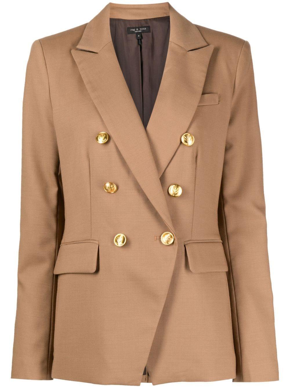 RAG & BONE Preston Blazer In Dark Tan Product Image