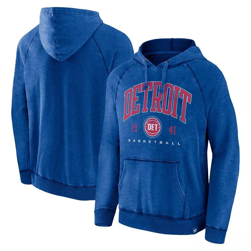 Men's Fanatics Branded Heather Red Chicago Bulls Foul Trouble Snow Wash Raglan Pullover Hoodie, Size: Large Product Image