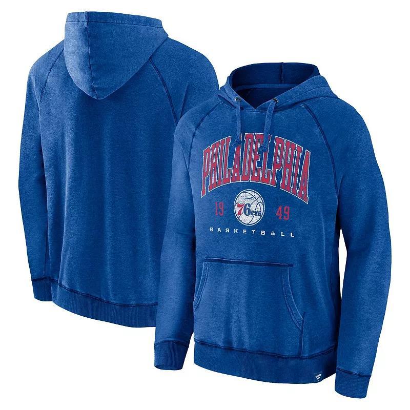 Men's Fanatics Branded Heather Charcoal Charlotte Hornets Foul Trouble Snow Wash Raglan Pullover Hoodie, Size: 3XL, Chr Charco Product Image