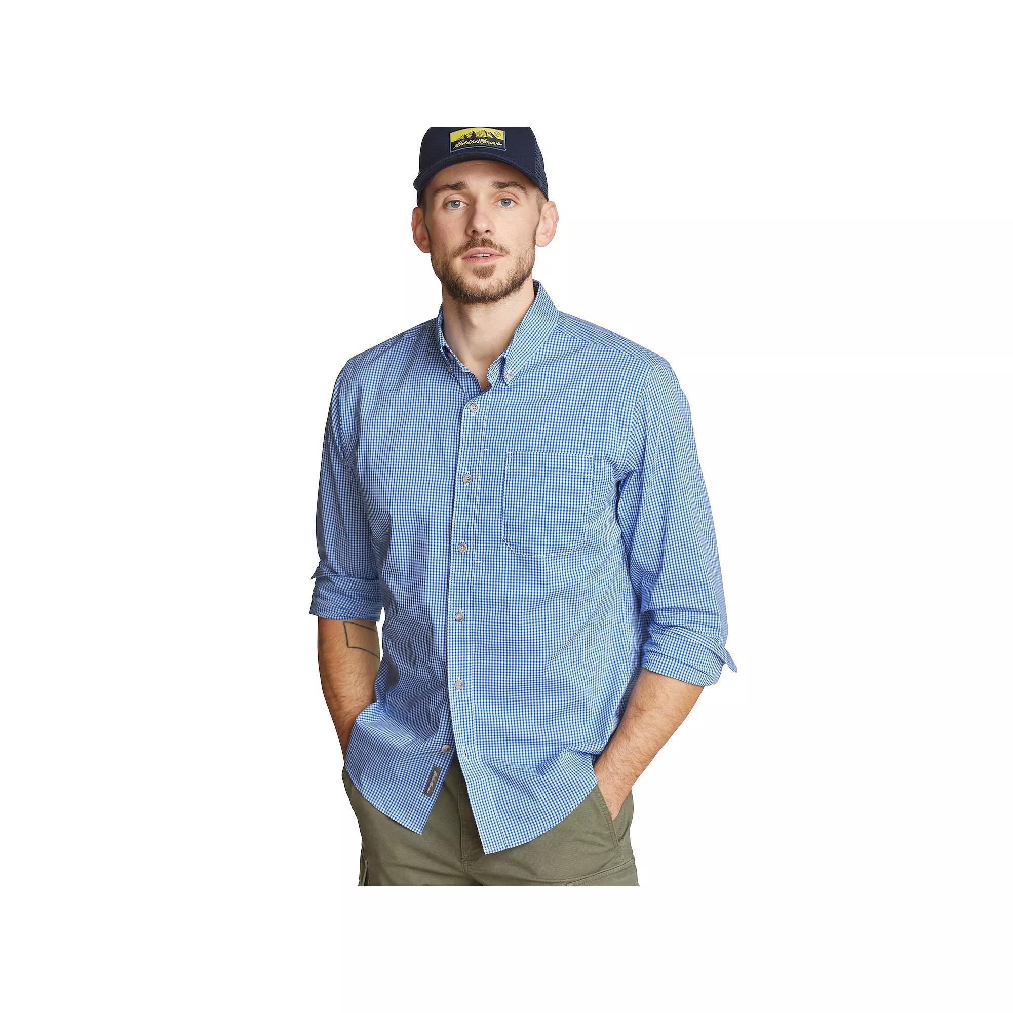 Big & Tall Eddie Bauer Long Sleeve Voyager Flex Shirt, Mens Product Image