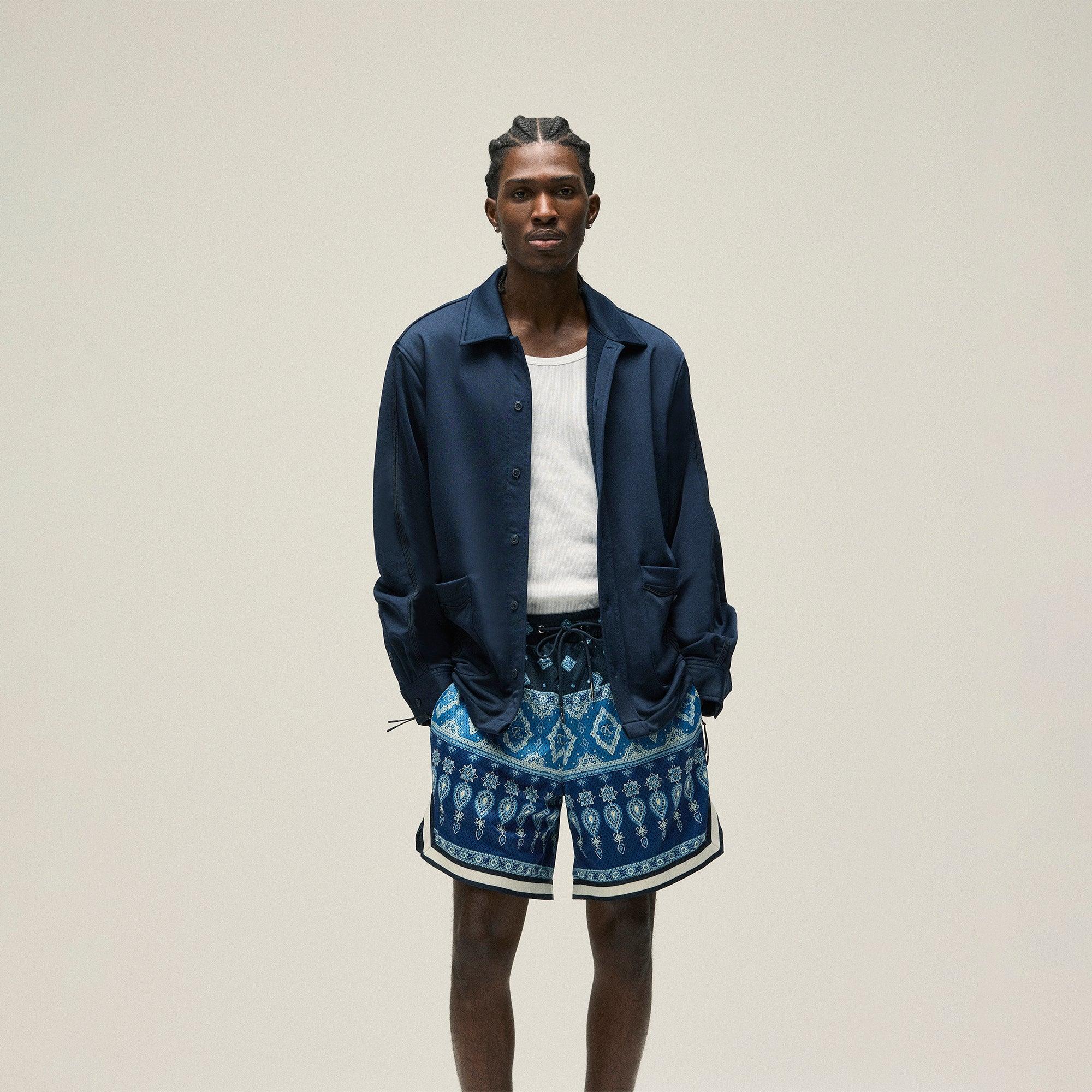 Kith Long Sleeve Boxy Collared Overshirt - Nocturnal Male Product Image