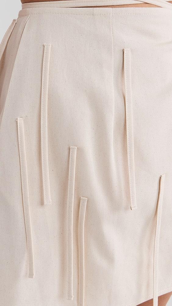 SELFI Mini Multi Tassle Wrap Skirt | Shopbop Product Image