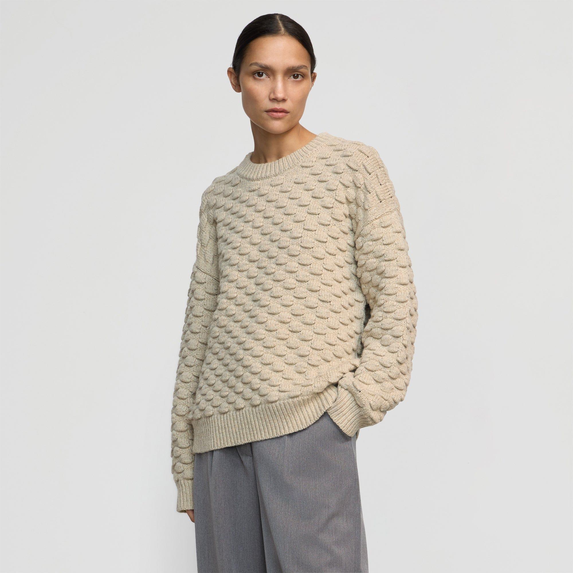 Monty Bubble-Knit Crewneck Sweater Product Image