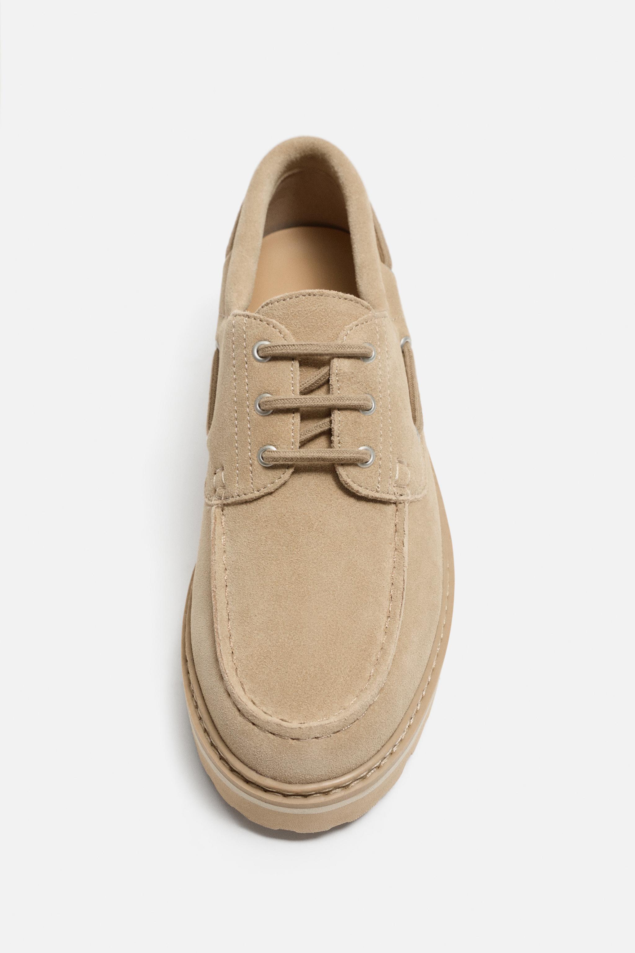 LEATHER BOAT SHOES Product Image