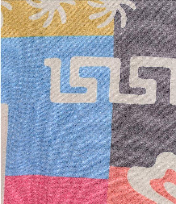 Rip Curl Keepsakes Mixed Media Patchwork Printed Long Sleeve Fleece Sweatshirt Product Image