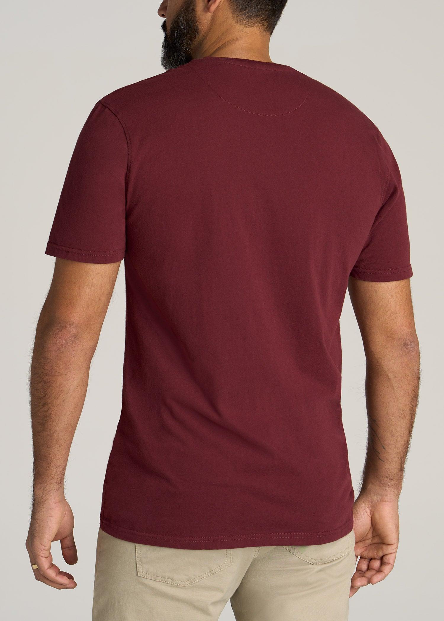 LJ&S Men's Tall REGULAR-FIT Crew Neck Tee in Sumac Red Product Image