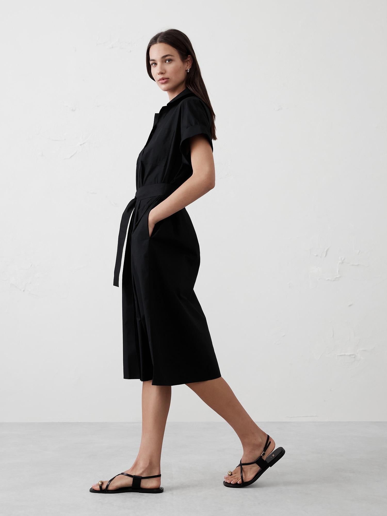 Tie-Waist Midi Shirtdress Product Image