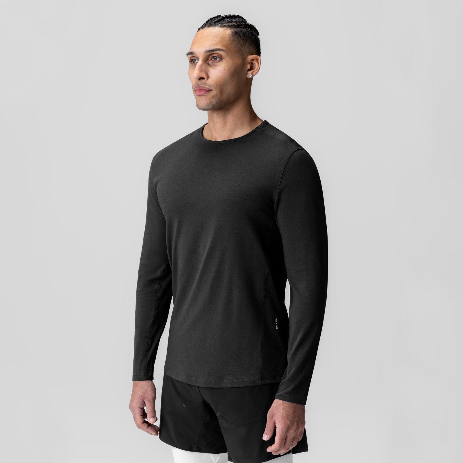 1058. Creora® Cotton Modal Long Sleeve - Black Product Image