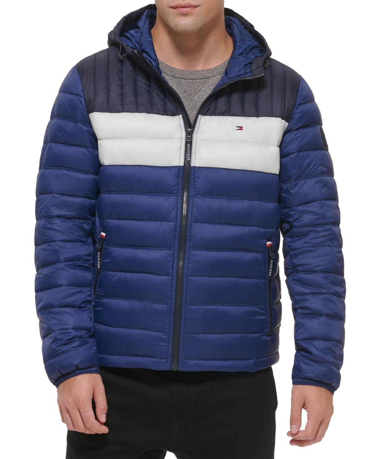 Men's Tommy Hilfiger Hooded Puffer Jacket, Size: XXL, Green Product Image