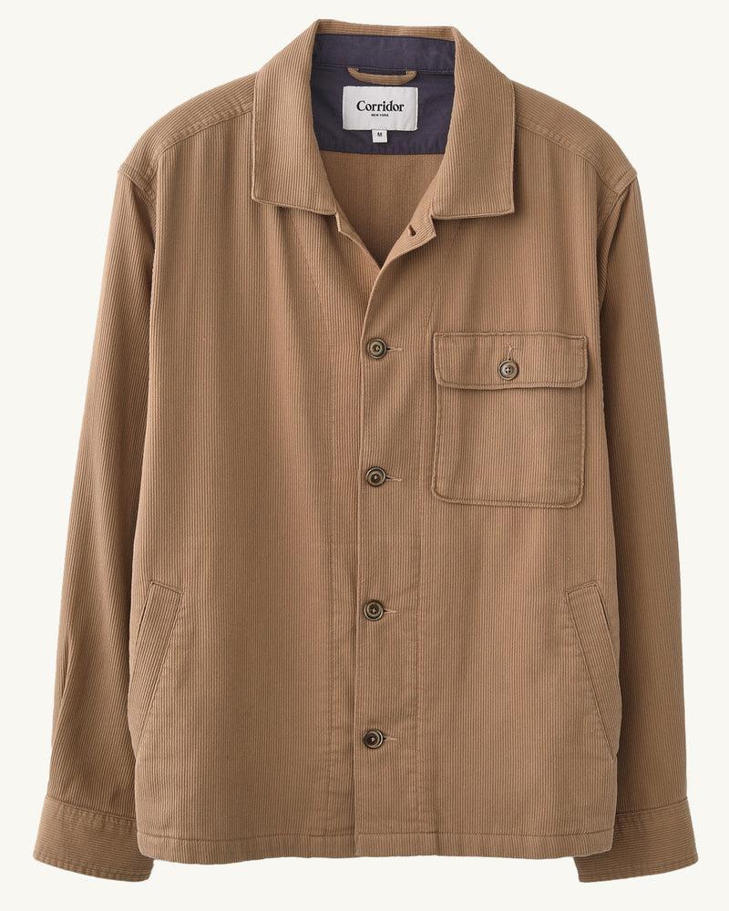 Bedford Cord Military Jacket - Khaki Product Image