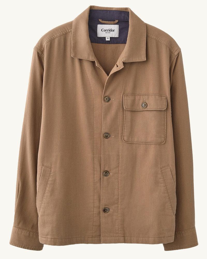 Bedford Cord Military Jacket - Khaki Product Image