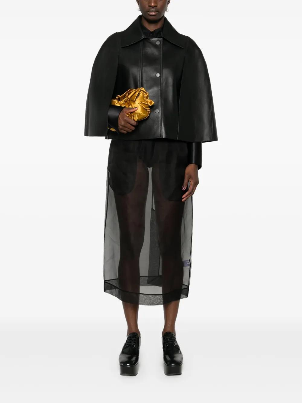 sheer pencil midi skirt Product Image
