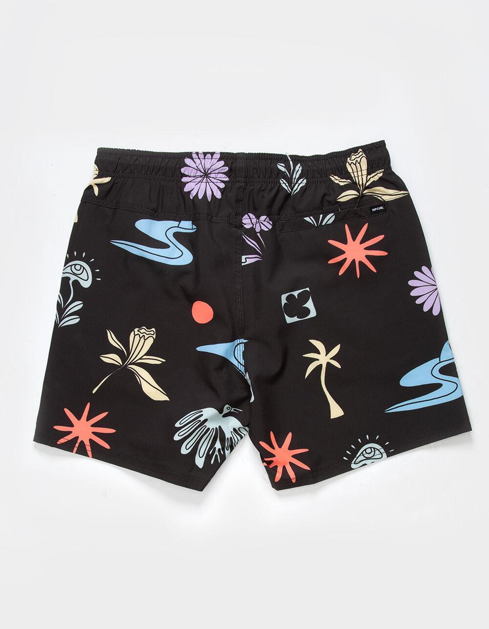RIP CURL Tropical Daze Mens 16'' Volley Shorts - WASHED BLACK Product Image