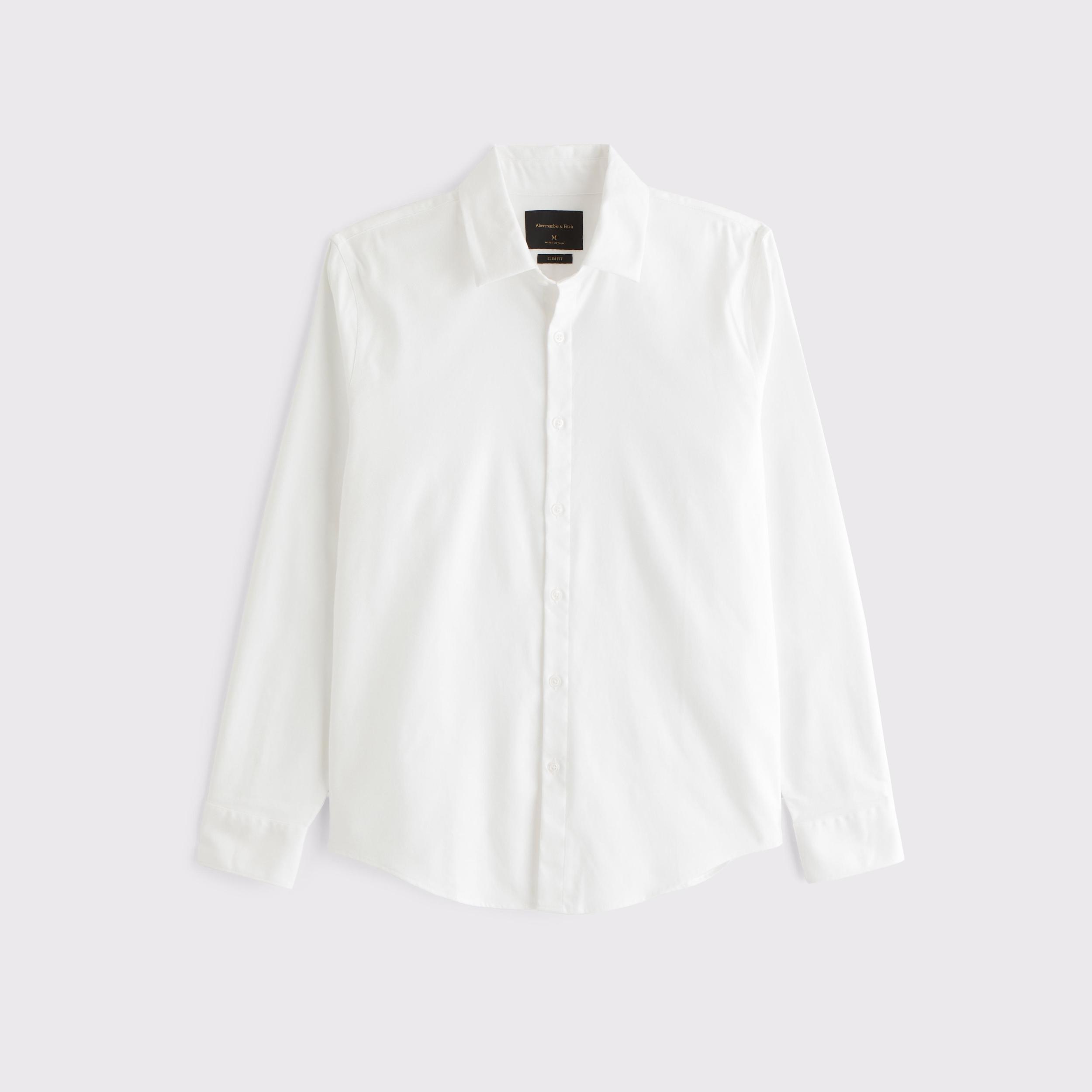 The A&F Collins Slim Suiting Shirt Product Image
