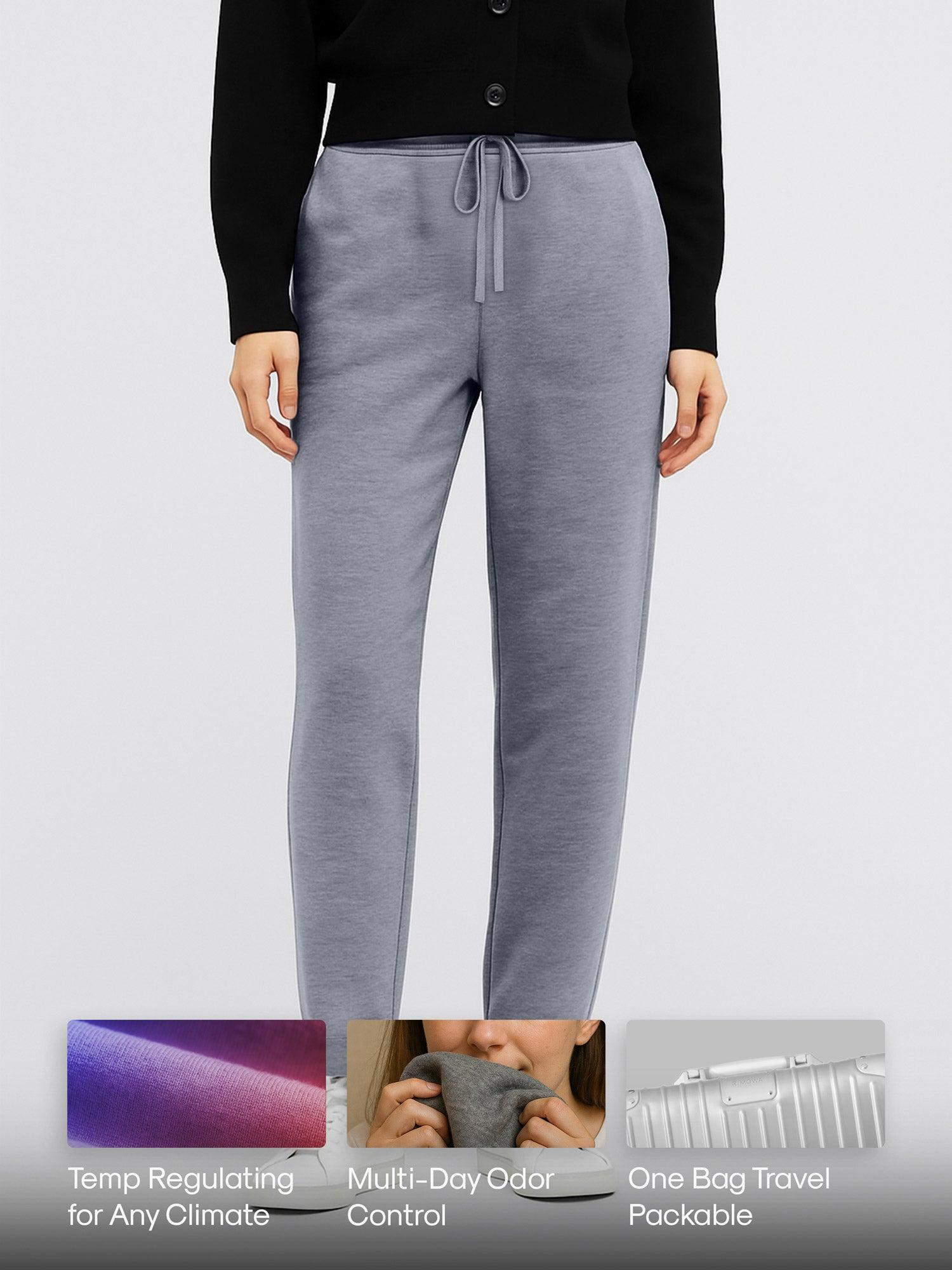 Women's Travel Merino Pant - Light Grey Product Image