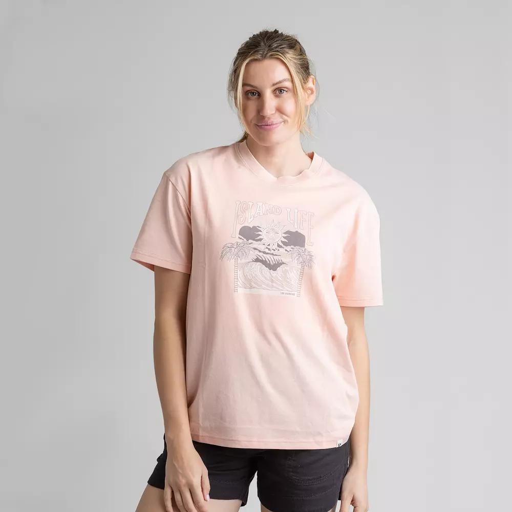 Women's LIV Outdoor Graphic Tee, Size: Large, Pink Cloud Product Image