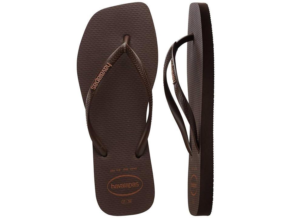 havianas Womens Slim Square Logo Flip-Flops Product Image