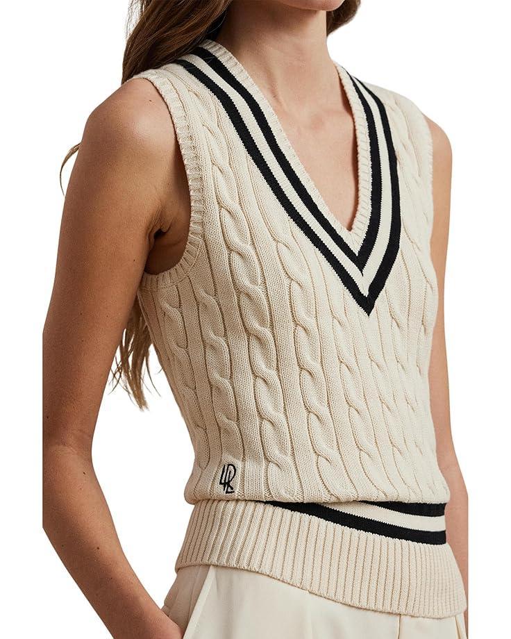 Two-Tone Cotton-Blend Cardigan Product Image