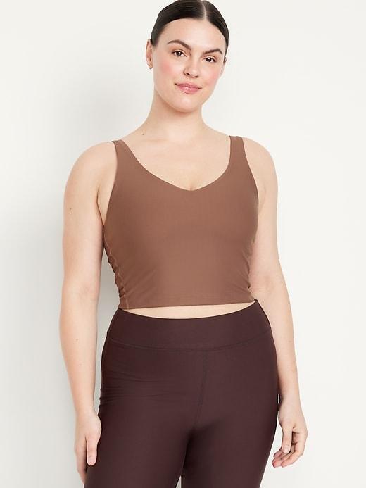 Light Support PowerSoft Ribbed Longline Sports Bra Product Image