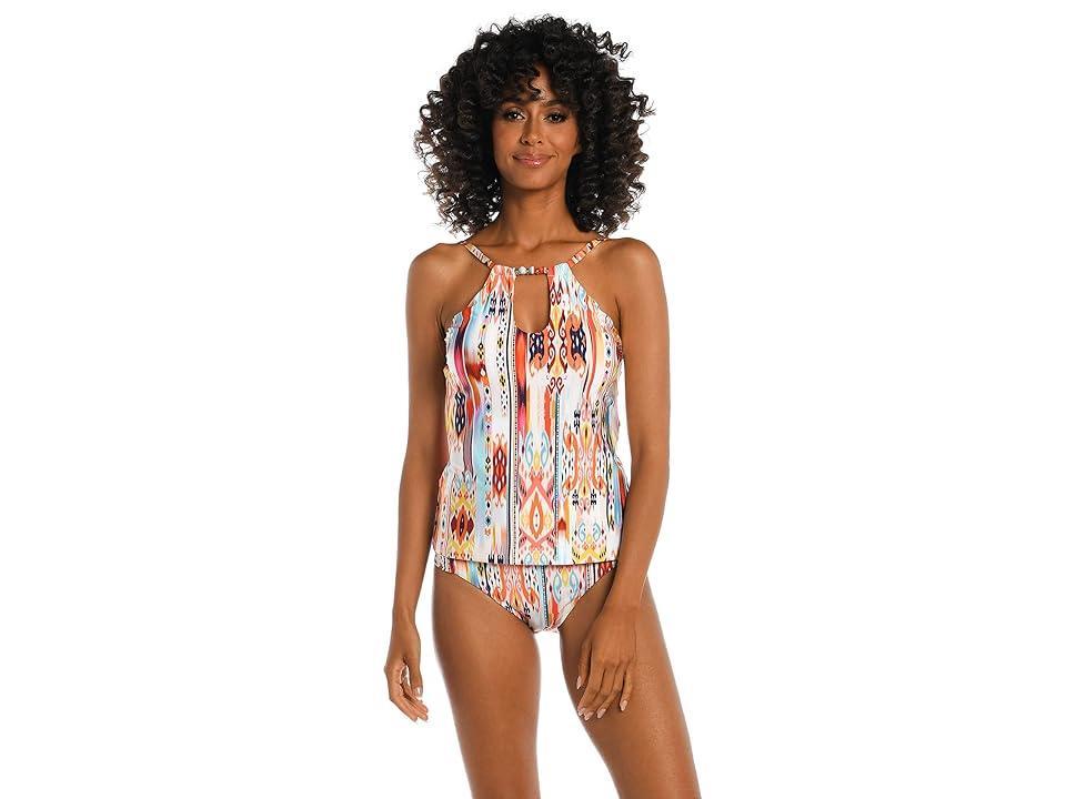 La Blanca Desert Dream High Neck Keyhole Tankini Women's Swimwear Product Image