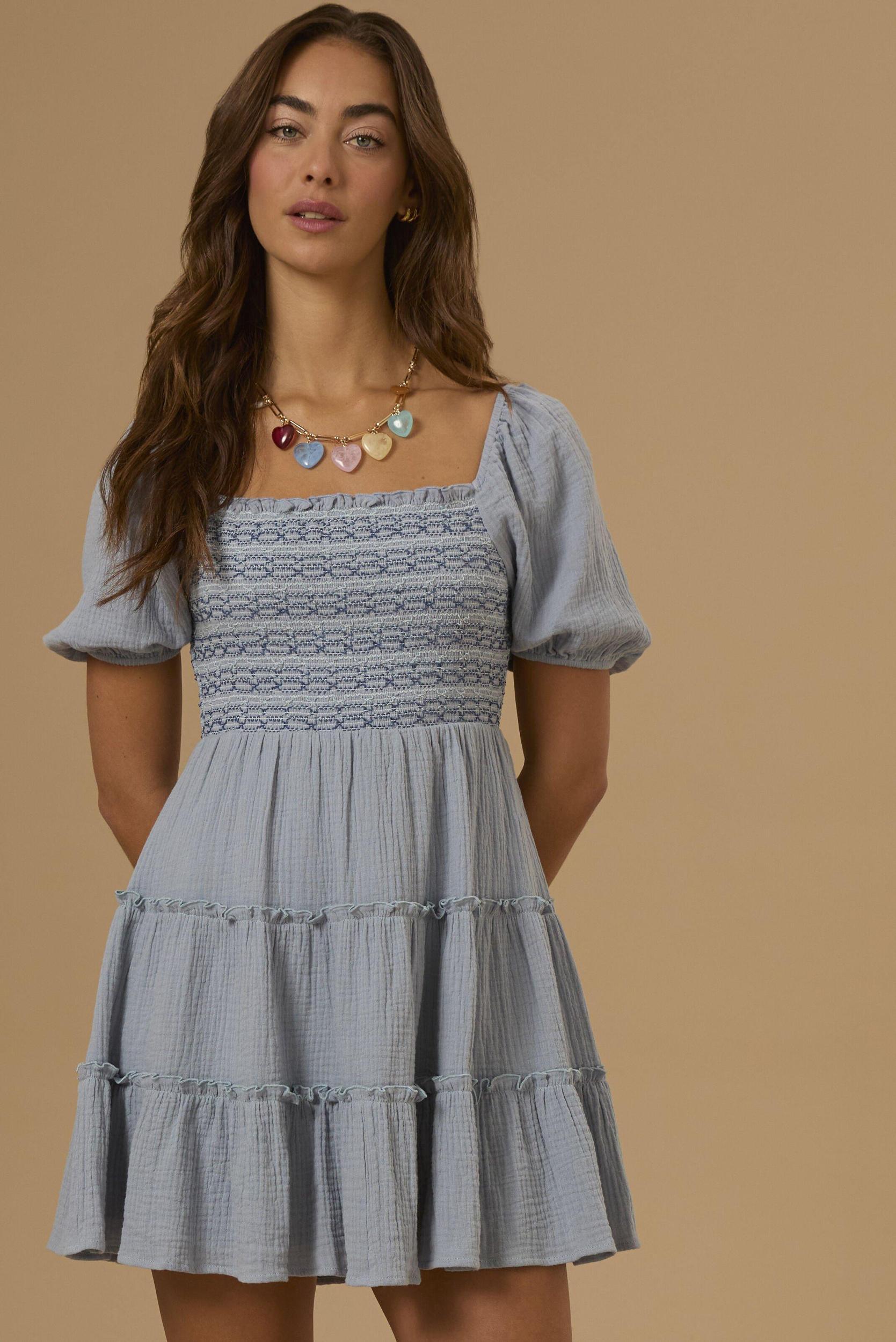 Mallie Embroidered Mini Dress Product Image