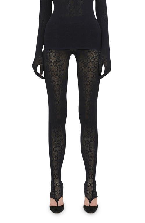 Womens SIMKHAI x Wolford Intricate Semi-Sheer Logo Tights Product Image