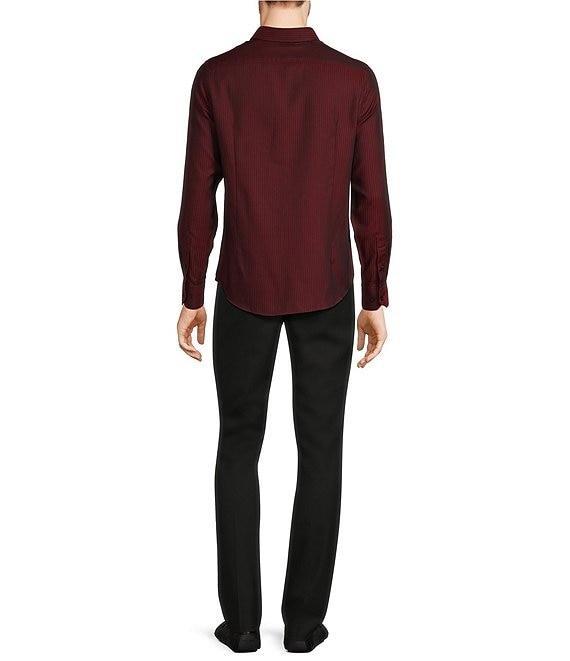 Murano Big & Tall Timeless Twenties Collection Slim Fit Herringbone Print Long Sleeve Woven Shirt Product Image
