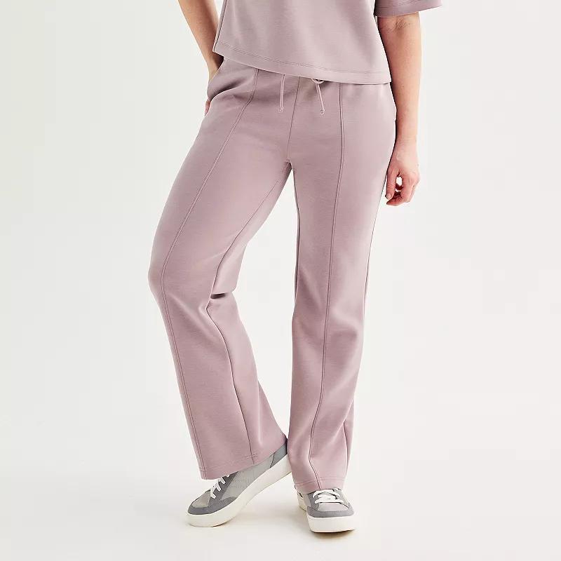 Women's FLX Double-Knit High-Rise Solace Straight-Leg Pants, Size: XXL Short, Pale Purple Product Image
