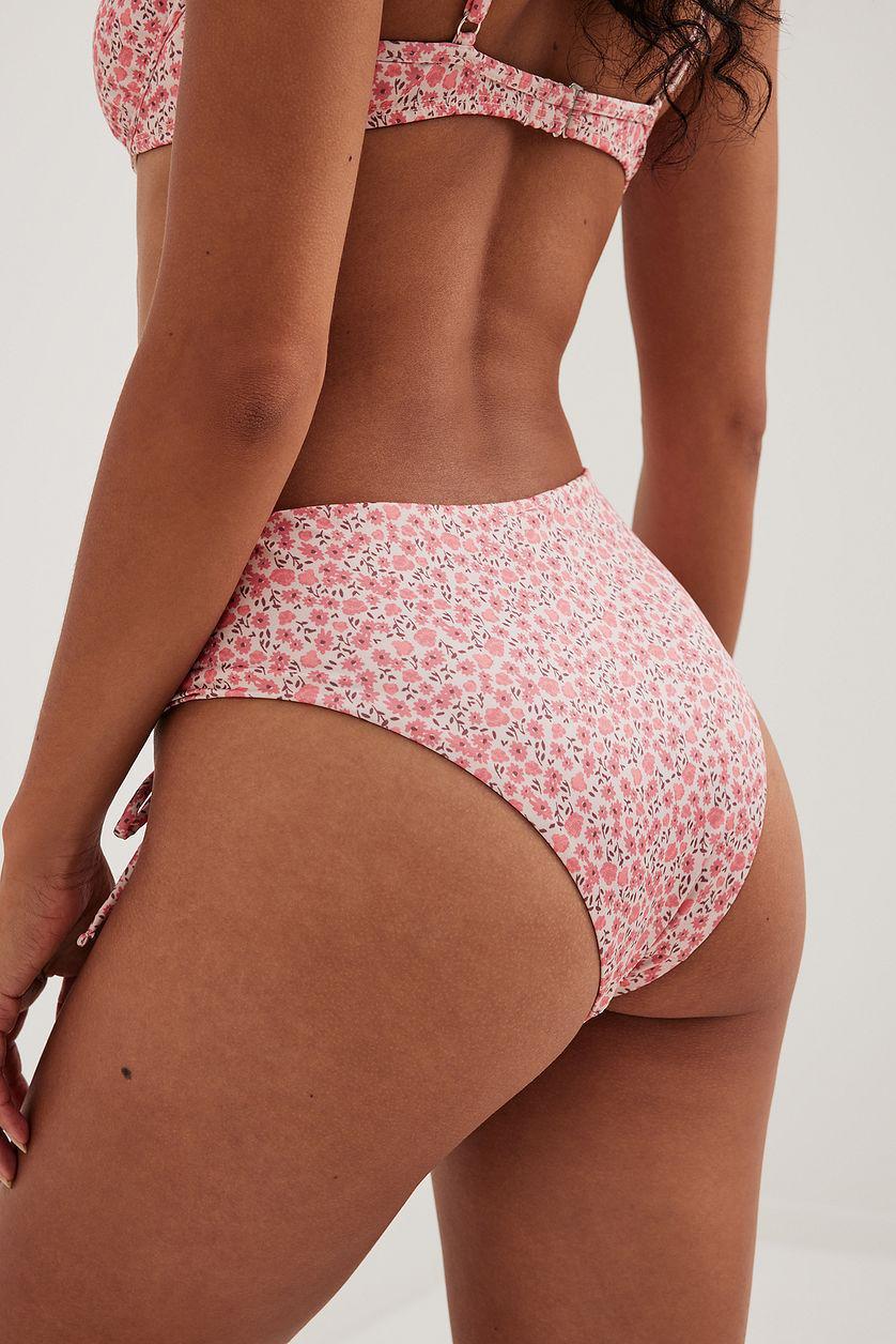 Drawstring Detail High Cut Bikini Panty Product Image