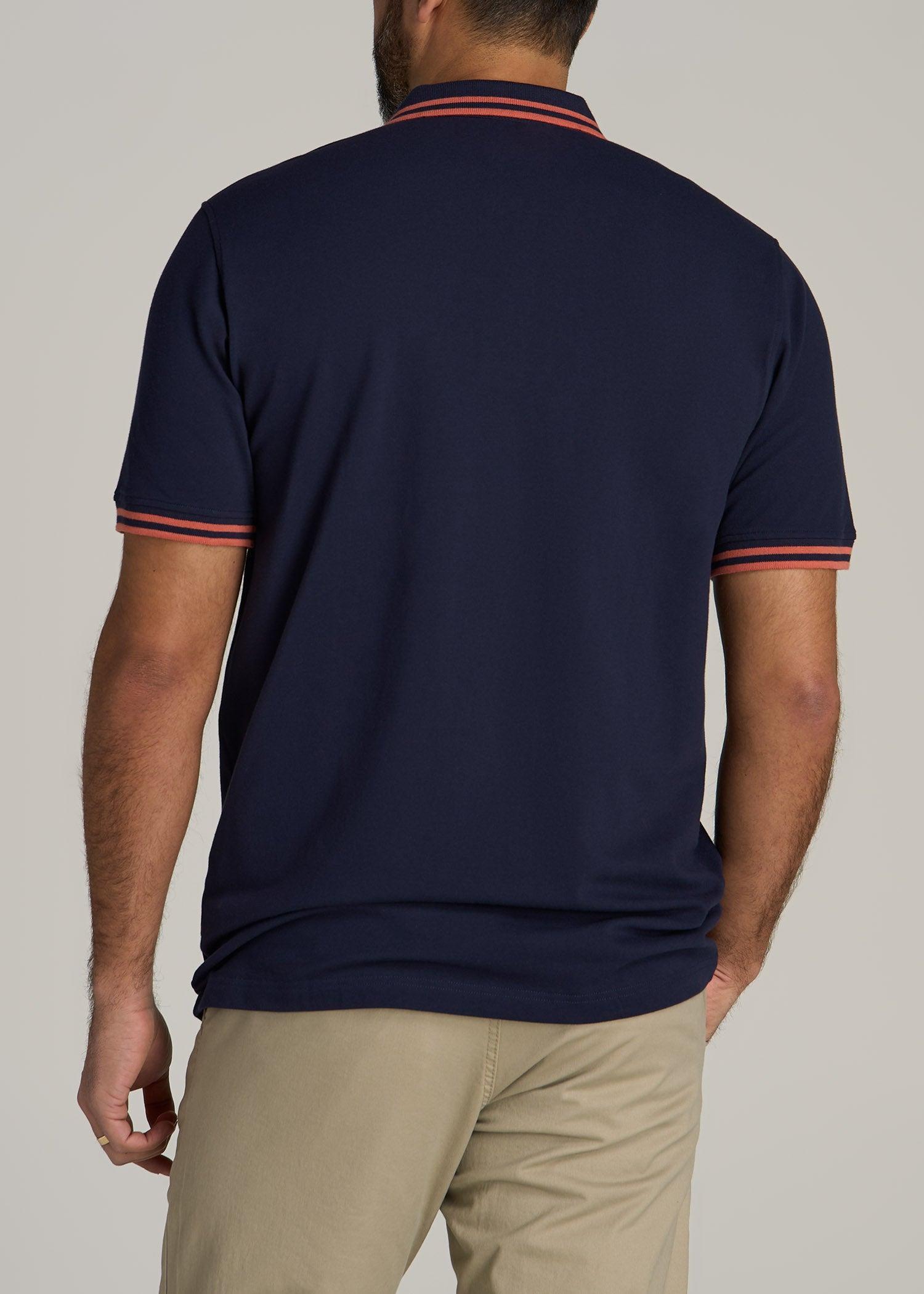 Contrast Tipped Polo Men's in Ecru Product Image