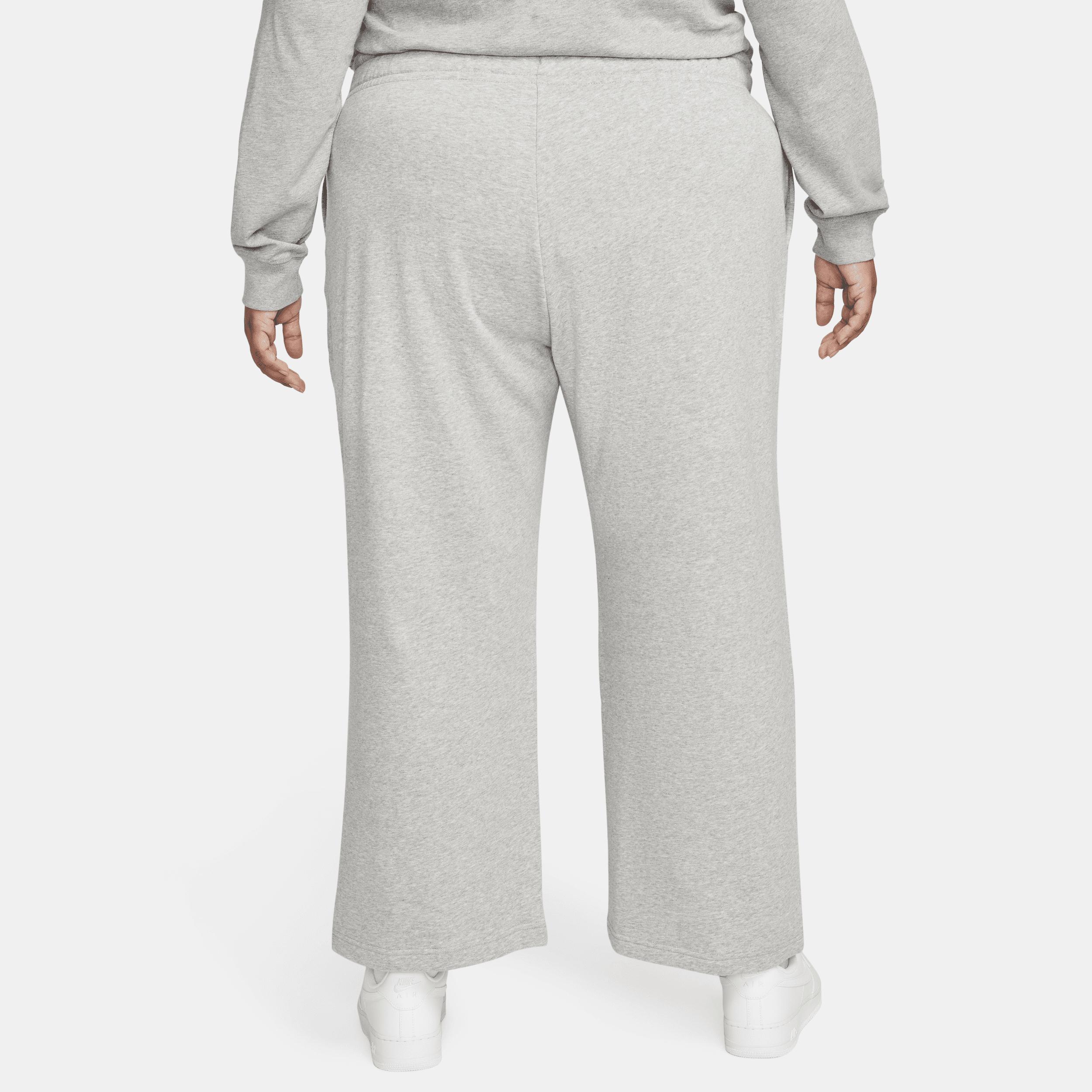 Womens Nike Sportswear Club Fleece Mid-Rise Wide-Leg Sweatpants (Plus Size) Product Image
