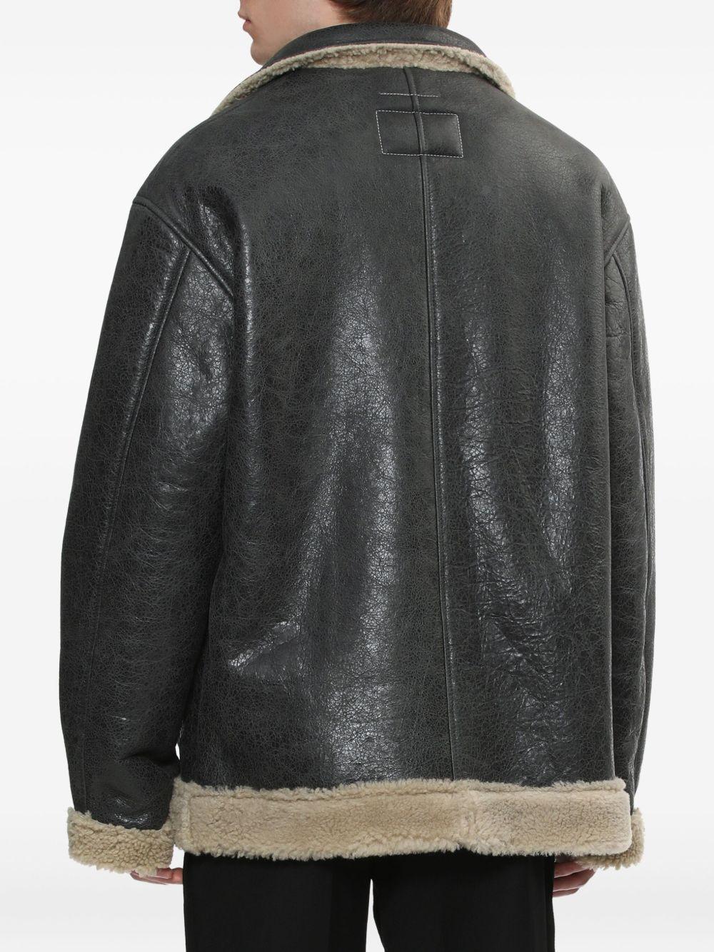 lambskin shearling-panel jacket Product Image