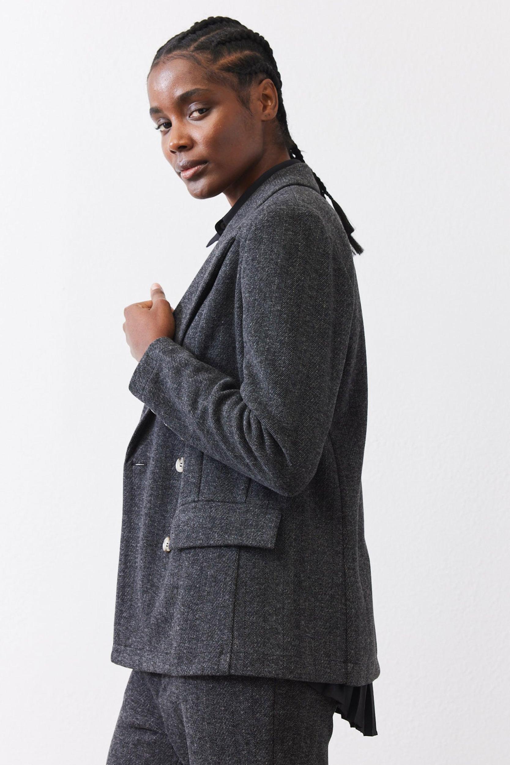 On the Clock Herringbone Blazer Product Image