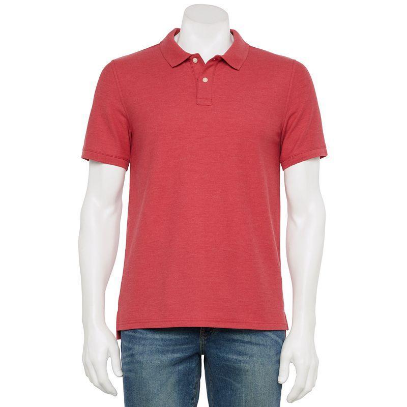 Men's Adaptive Sonoma Goods For Life® Easy Dressing Pique Polo, Size: XXL, Scott Blue Product Image
