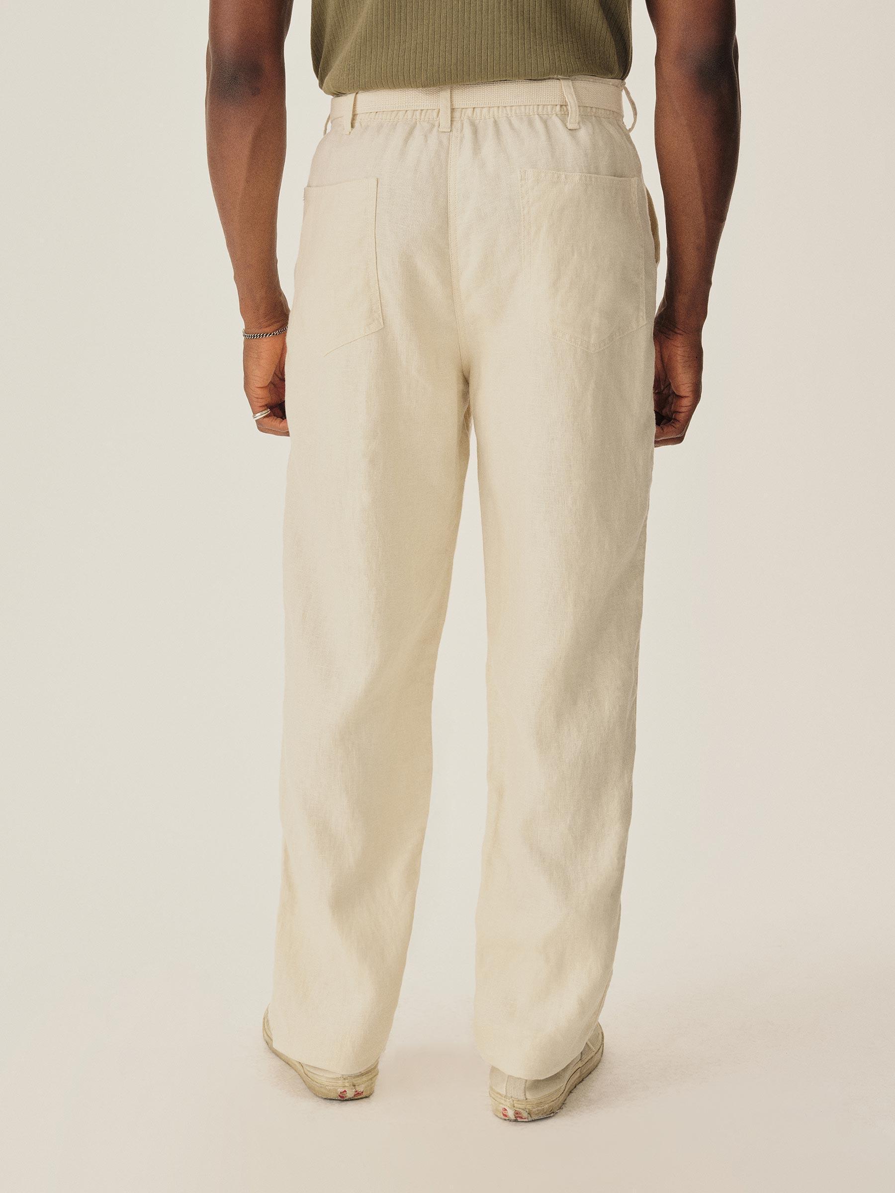 Worn White Loomed Linen OG-107 Fatigue Pant Product Image