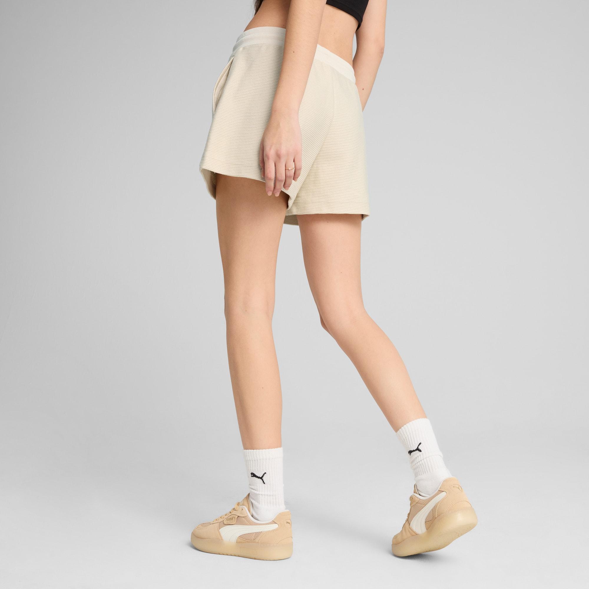 PUMA Premium Essentials A-Line Women's 4" Jacquard Shorts Product Image