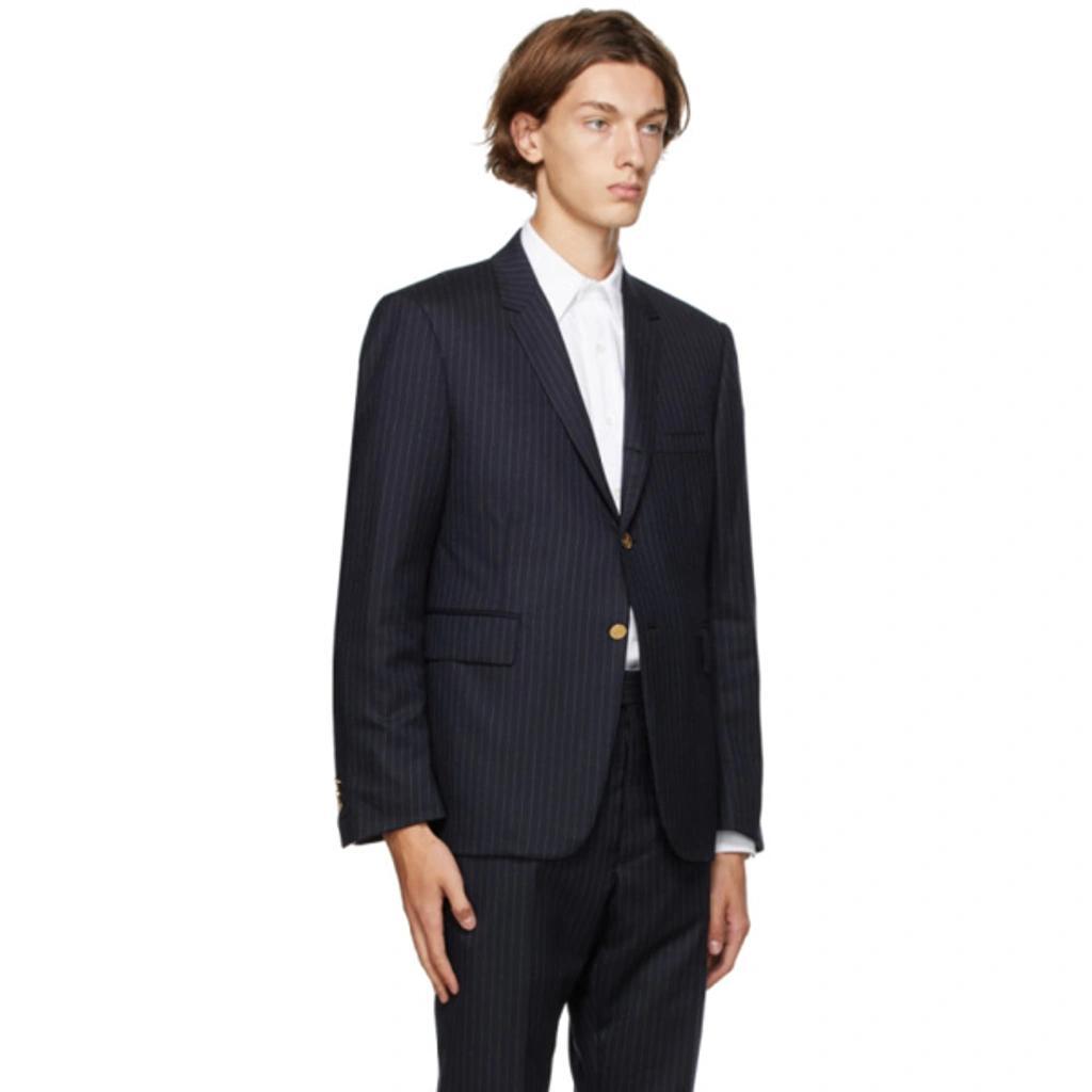 THOM BROWNE Navy Stripe Classic Blazer Product Image