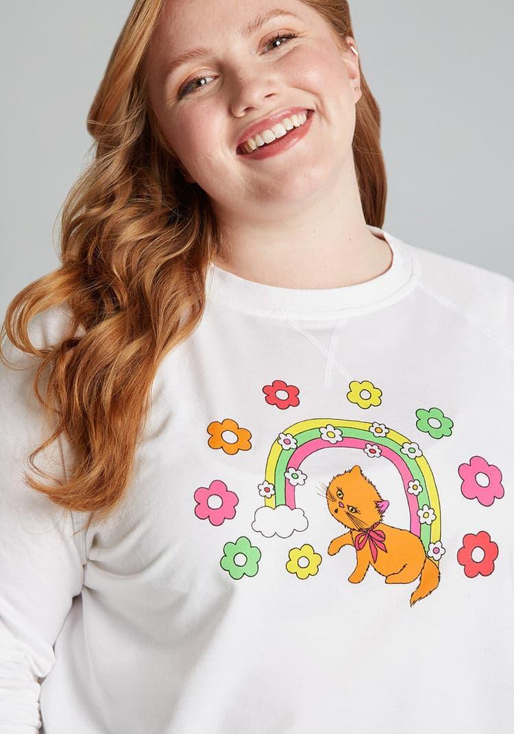 ModCloth x Marisol Muro Rush of Style Cotton Sweatshirt Product Image