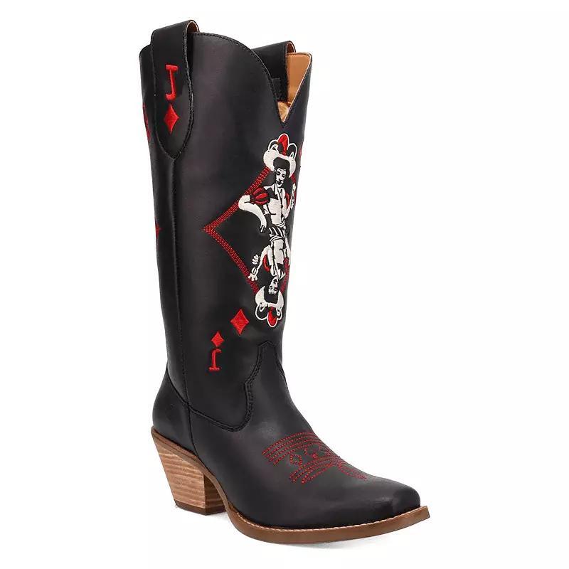 Dingo Jack Of Diamonds Womens Leather Boots Product Image