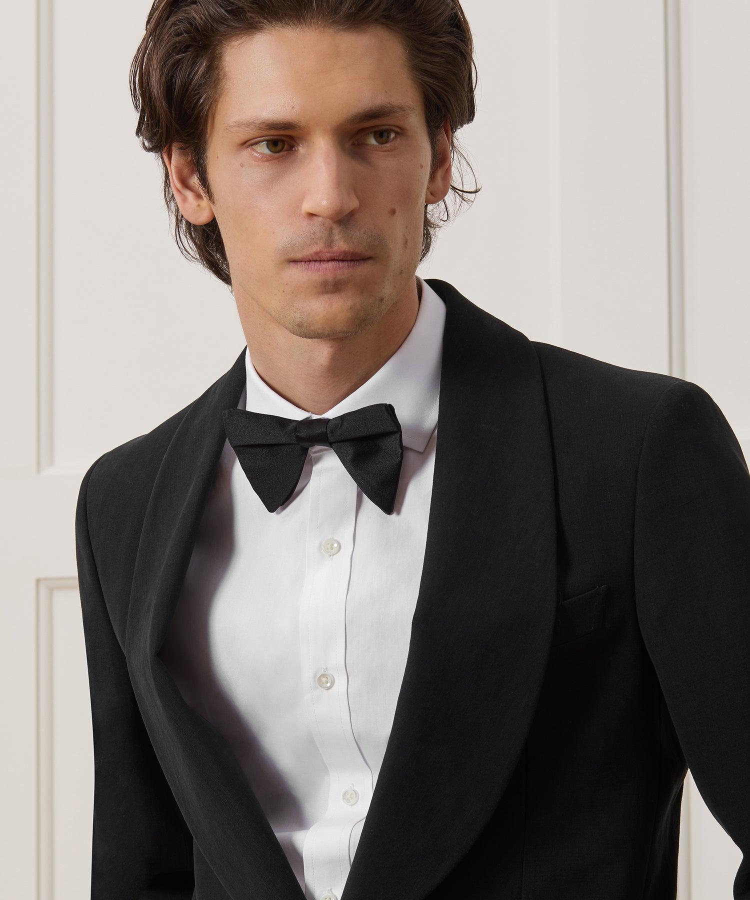 Italian Sueded Linen Shawl Collar Jacket Product Image
